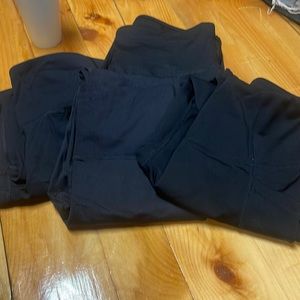 3 pair Black Leggings 1 pair black yoga pants